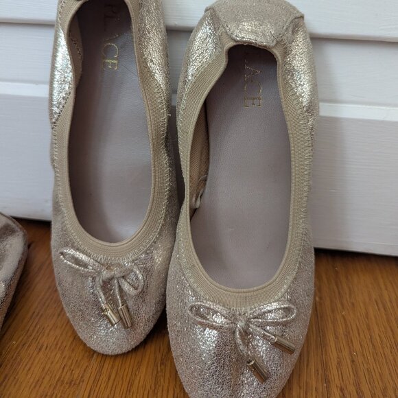 Girls gold Children's Place ballet flats - Picture 4 of 6